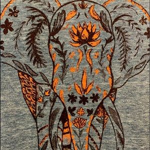 Lucky Lotus medium blue elephant sweatshirt